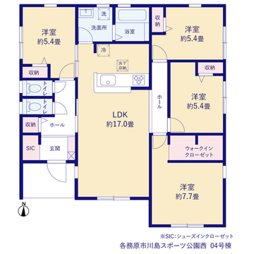 リーブルガーデン各務原市川島スポーツ公園西 間取り7