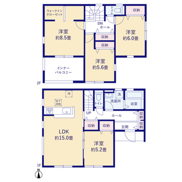 リーブルガーデン岐阜市茶屋新田２丁目 間取り1