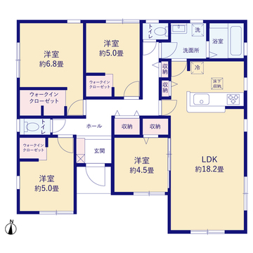 リーブルガーデン岐阜市茶屋新田２丁目 間取り3