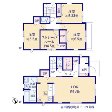リーブルガーデン立川西砂町第二 間取り1