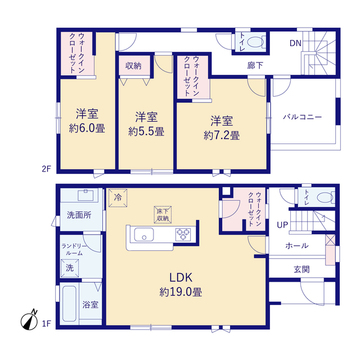 リーブルガーデン藤岡下戸塚 間取り1