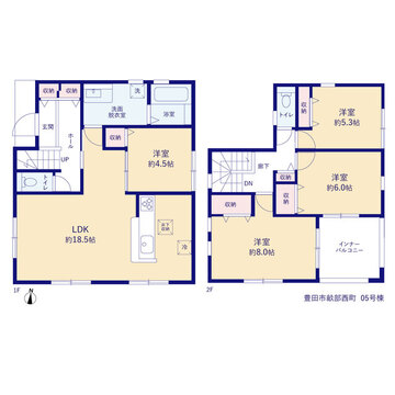 リーブルガーデン豊田市畝部西町 間取り1