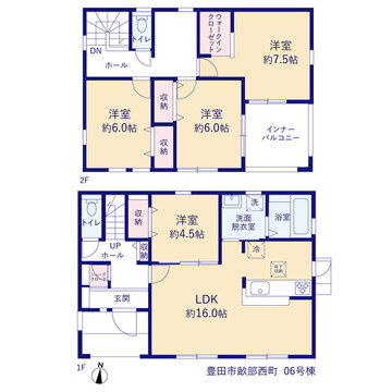 リーブルガーデン豊田市畝部西町 間取り3