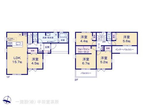 リーブルガーデン知多市日長台第3 間取り1