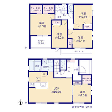 リーブルガーデン富士市大淵 間取り9