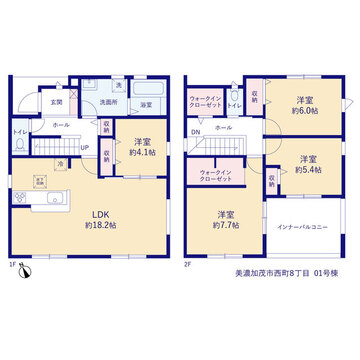 リーブルガーデン美濃加茂市西町8丁目 間取り1