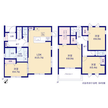 リーブルガーデン刈谷市井ケ谷町 間取り7