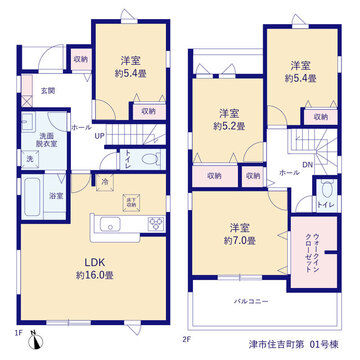 リーブルガーデン津市住吉町第２ 間取り1