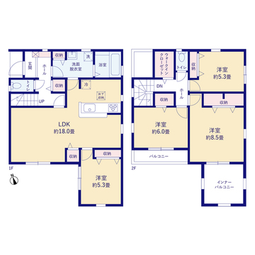 リーブルガーデン姫路市東山4期 間取り3