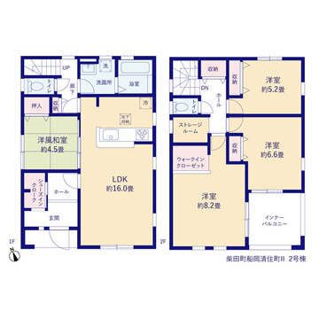 リーブルガーデン柴田町船岡清住町Ⅱ 間取り3