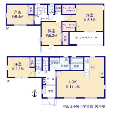 リーブルガーデン守山区小幡小学校東 間取り1