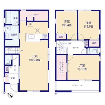 リーブルガーデン沼津市東間門 間取り5