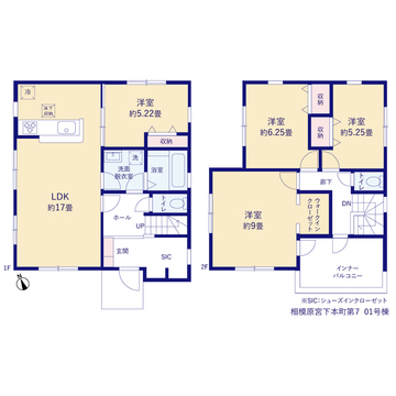 リーブルガーデン相模原宮下本町第7 間取り1