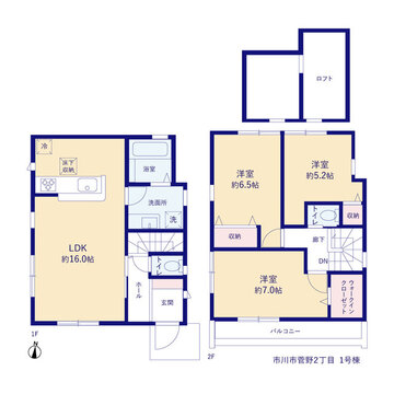 リーブルガーデン市川市菅野2丁目 間取り1