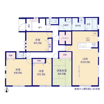 リーブルガーデン青梅千ヶ瀬町第2 間取り1