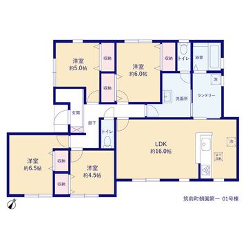 リーブルガーデン筑前町朝園第一 間取り1