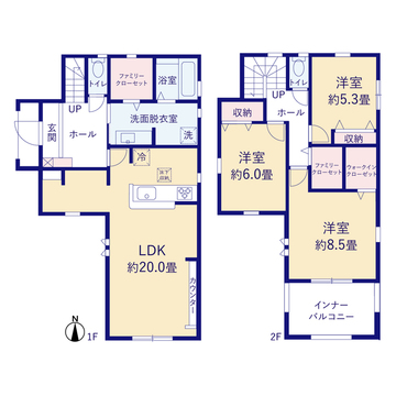 リーブルガーデン高砂市阿弥陀町北池2期 間取り3