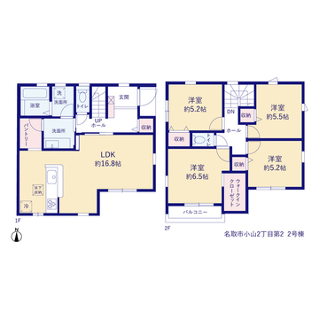 リーブルガーデン名取市小山2丁目第2 間取り3