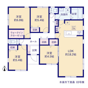 リーブルガーデン本巣市下真桑 間取り5