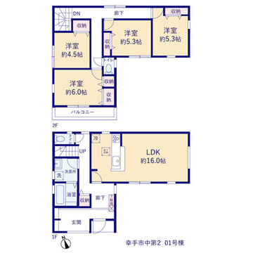 リーブルガーデン幸手市中第2 間取り1