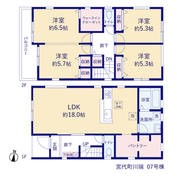 リーブルガーデン宮代町川端 間取り13
