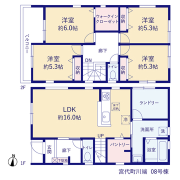 リーブルガーデン宮代町川端 間取り13