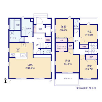 リーブルガーデン深谷本住町 間取り3