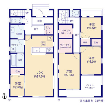 リーブルガーデン深谷本住町 間取り5