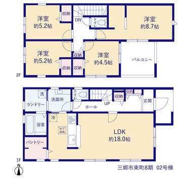 リーブルガーデン三郷市東町8期 間取り3