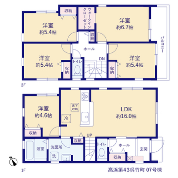リーブルガーデン高浜第43呉竹町 間取り13
