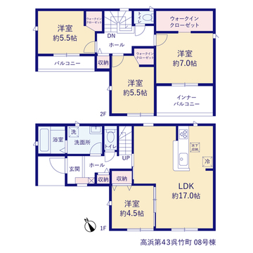 リーブルガーデン高浜第43呉竹町 間取り13