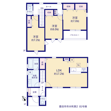 リーブルガーデン豊田市市木町第2 間取り1