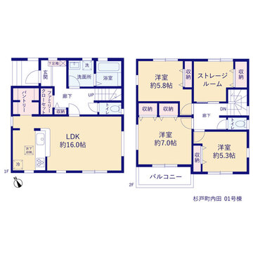 リーブルガーデン杉戸町内田 間取り1