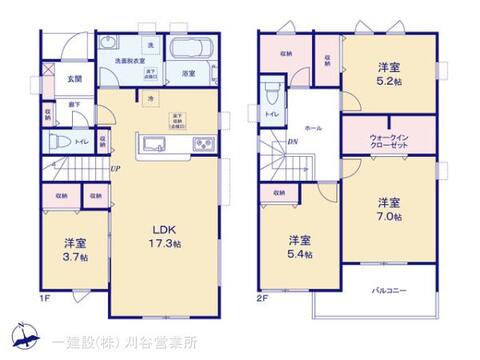 リーブルガーデン蒲郡市形原町石橋 間取り3