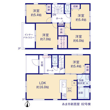 リーブルガーデンあま市新居屋 間取り3