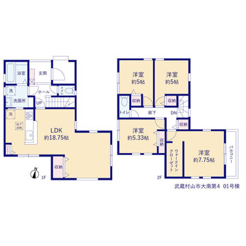 リーブルガーデン武蔵村山市大南第４ 間取り1