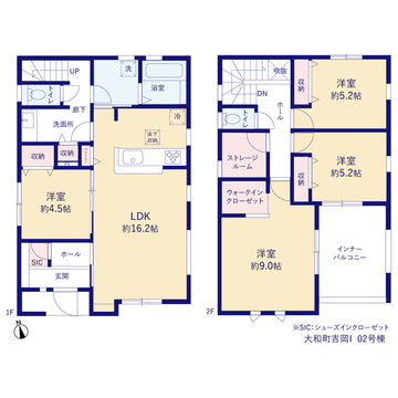 リーブルガーデン大和町吉岡Ⅰ 間取り1