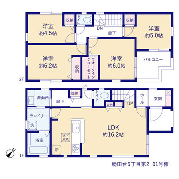 リーブルガーデン勝田台５丁目第２ 間取り1