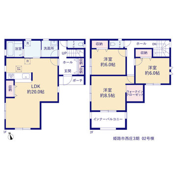 リーブルガーデン姫路市西庄３期 間取り3