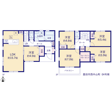 リーブルガーデン豊田市西中山町 間取り7