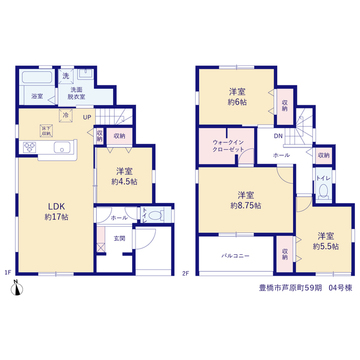 リーブルガーデン豊橋市芦原町59期 間取り7
