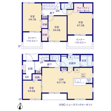 リーブルガーデン土岐市肥田町肥田田中 間取り3