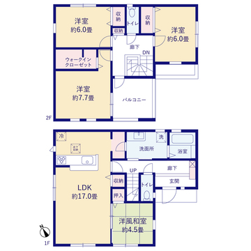 リーブルガーデン市原市青柳第3 間取り3