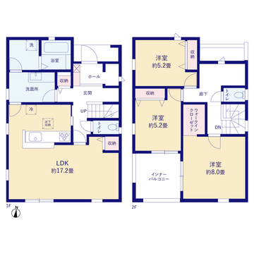 リーブルガーデン川西市見野5期 間取り3