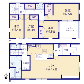 リーブルガーデン川西市見野5期 間取り5