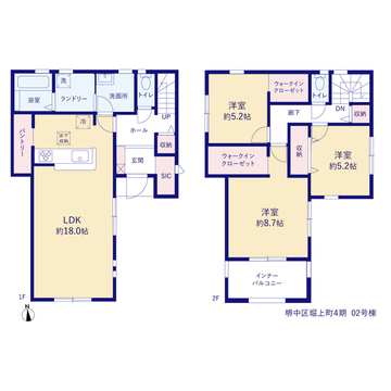 リーブルガーデン堺中区堀上町４期 間取り3