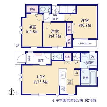 リーブルガーデン小平学園東町第１期 間取り3