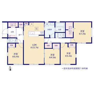 リーブルガーデン一宮市浅井町尾関第２ 間取り7