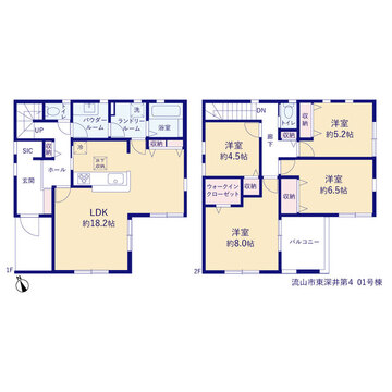 リーブルガーデン流山市東深井第4 間取り1