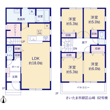リーブルガーデンさいたま市緑区山崎 間取り1